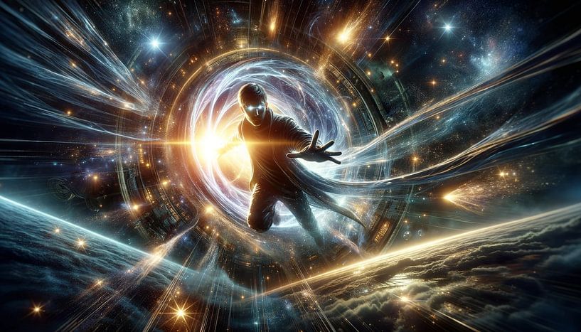 Wanderer tugs at the fabric of reality by artefacti