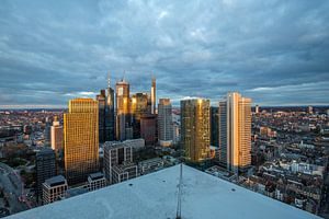 Blick auf die Skyline von Frankfurt