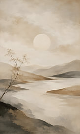 Japandi-Landschaft von FoXo Art