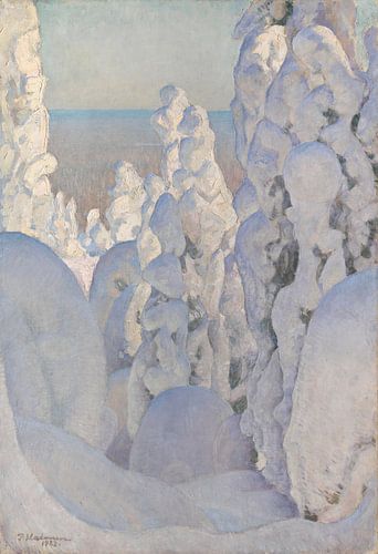 Winterlandschap, Kinahmi, 1923, Pekka Halonen