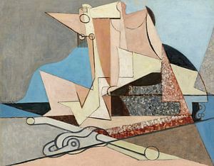 Louis Marcoussis - Figuren und Meeresanker (1930)