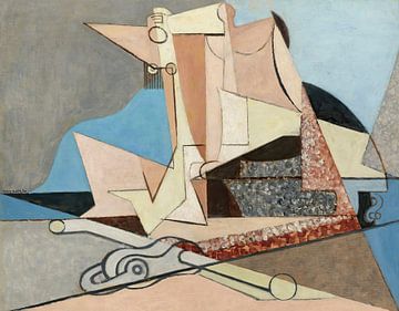 Louis Marcoussis - Figuren und Meeresanker (1930) von Peter Balan