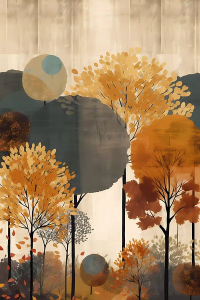 Autumn trees by haroulita