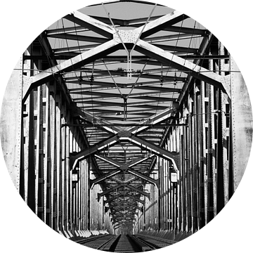 Spoorbrug dordrecht - moerdijk - Lage Zwaluwe Zwart wit oud van Kuifje-fotografie