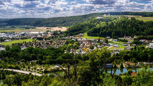 Vue sur Beilngries et la vallée de l'Altmühl