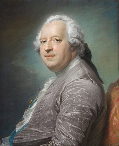 Portret van Jean-Charles Garnier, Seigneur d'Isle, Maurice Quentin de La Tour. van Meesterlijcke Meesters