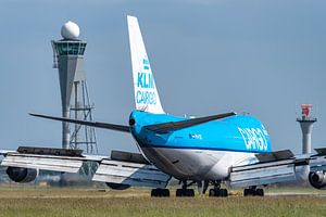 KLM Cargo Boeing 747-400ERF "Orange" ist gelandet.