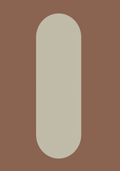 Japandi balance abstract in earthy colors by Mad Dog Art