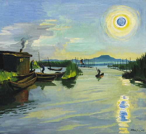 Max Pechstein, Ochtend aan het Gardermeer, 1929