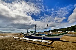 Traditionelles Fischerboot in Bulalacao