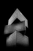 Minimalisme zwartwit foto van Hotel nhow Amsterdam RAI