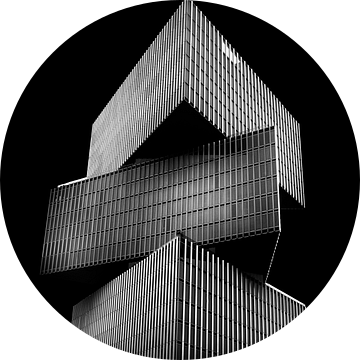Minimalisme zwartwit foto van Hotel nhow Amsterdam RAI van Phillipson Photography
