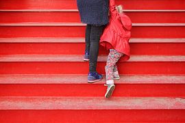 Red staircase by Frank van Hienen