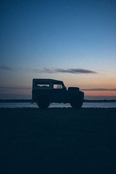 Land Rover Coucher de soleil