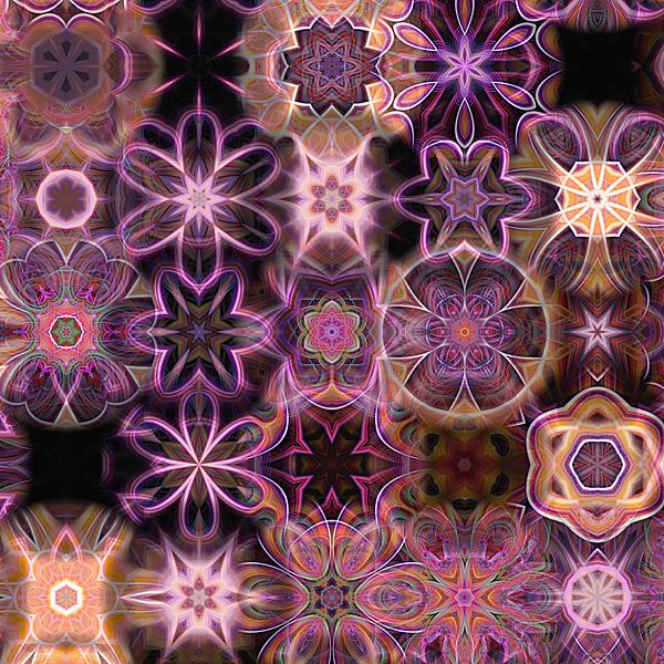 Patroonmix Mandala roze van Sabine Wagner