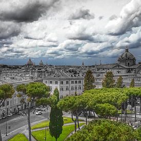 Uitzicht op Rome van Jasper Bloemsma