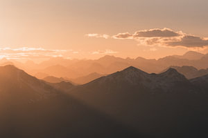 Soft Layers - Sonnenuntergang über Seceda
