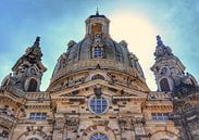 De Frauenkirche in Dresden, Duitsland. von Edward Boer Miniaturansicht