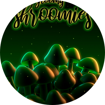 Gloomy Shroomies - donkere paddestoelen in mysterieus licht