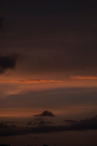 The clouds are hills