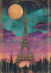 Paris Eiffelturm Frankreich Art Deco