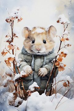 Silent resilience - Winter mouse by Max Steinwald