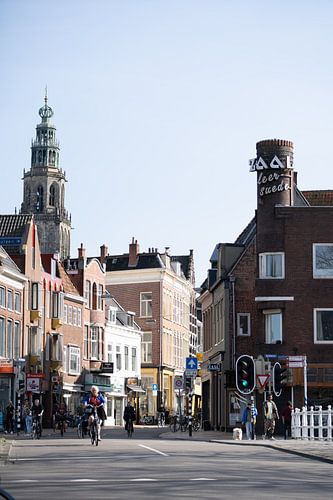 Martinitoren vanaf de Ebbingebrug