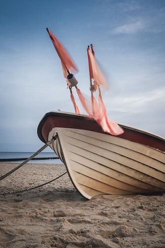 Bateau de pêche sur la plage