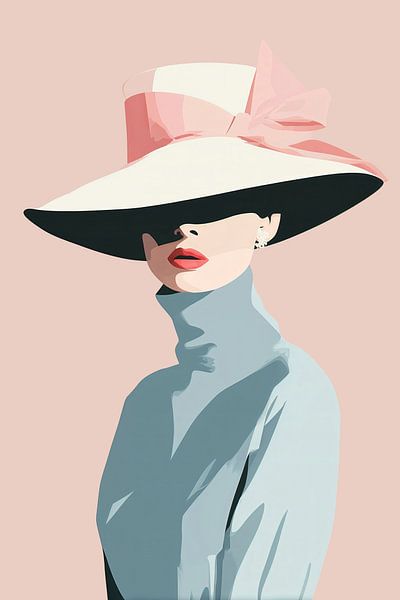 Lady in Pink Pastels no.7 van Studio BB