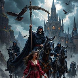 VELMORIX – Ein Grim Reaper führt seine Armee in die Schlacht von INFERAURUM