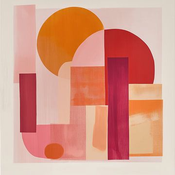 Zonnige Abstractie in Warme Tinten van BS