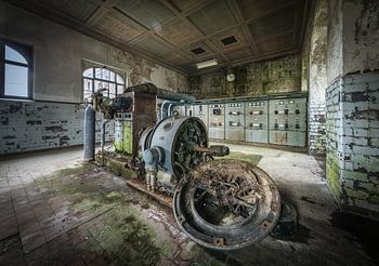 Salle de contrôle dans l'ancienne usine