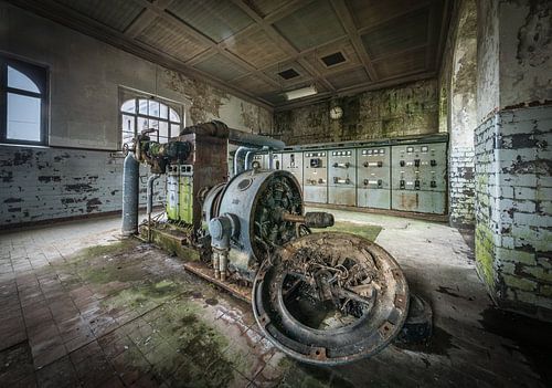 Salle de contrôle dans l'ancienne usine