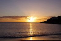 Romantische zonsopgang over de zee van Mallorca