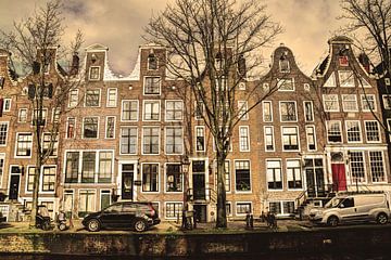 Innenstadt von Amsterdam im Winter Alt