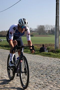 Davide Ballerini La Trivella Di Cantu sur les pavés sur FreddyFinn