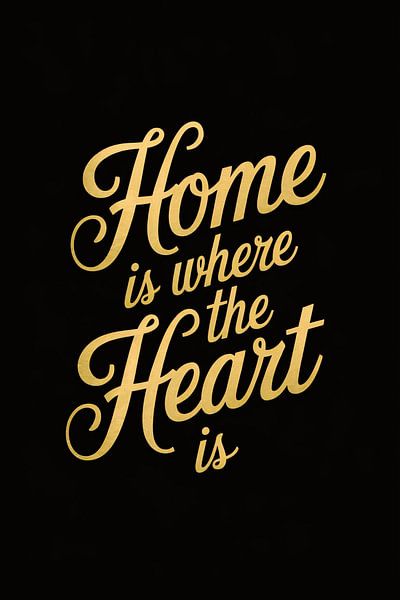 Stijlvolle gouden tekstposter van Art & Soul Creations