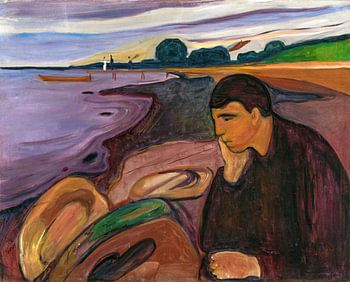 Edvard Munch, melancholie, 1896