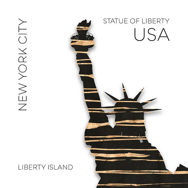 Urban Art NYC Statue of Liberty by Melanie Viola