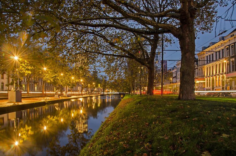 Westersingel canal on an autumn evening by Frans Blok - photos, art and other wall decoration