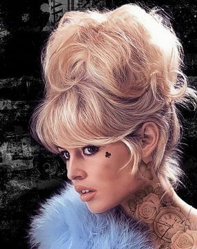 Brigitte Bardot Blond van Rene Ladenius Digital Art