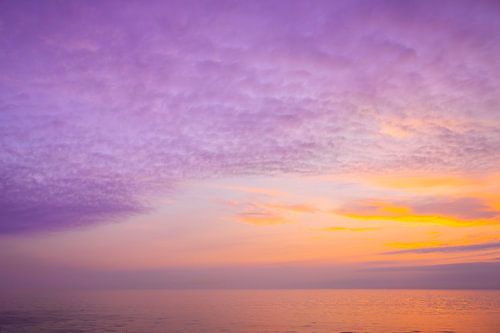 Coucher de soleil aux couleurs pastel