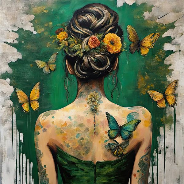 Flower Portrait 38.55 by Eye catching paintings