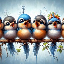 Kleine koorgemeenschap - Zingende zielen op de tak van Sabine Wagner