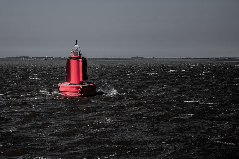 Red buoy by Esmee Velde
