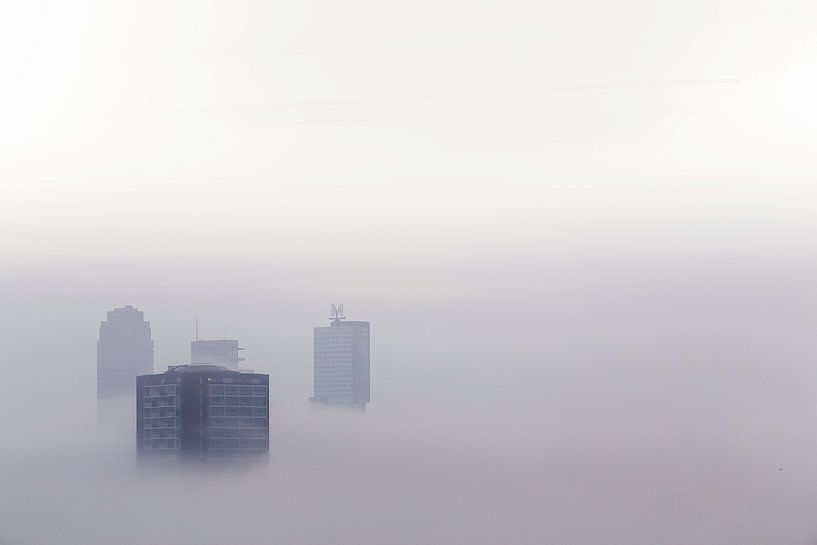Le ciel brumeux de Rotterdam par Wilco Schippers