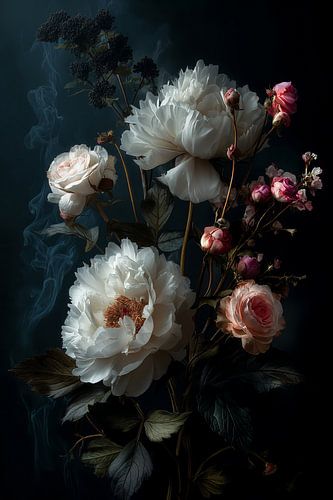 Stilleven met Pioenrozen en Rozen no.2