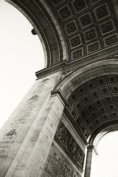 Arc de Triomphe black and white by Nathalie van der Klei