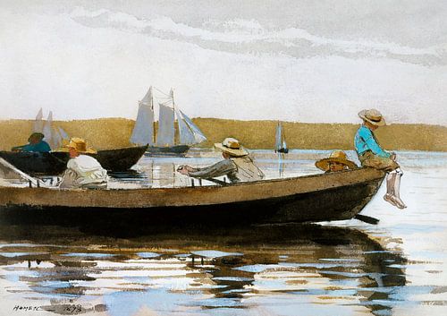 Boys in a Dory (1873) by Winslow Homer