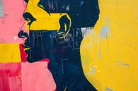 Colourful abstract portrait of a man by Art & Soul Creations thumbnail